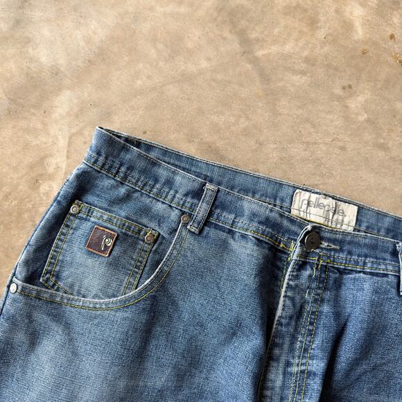 VINTAGE PELLE PELLE JEANS BAGGY Y2K 00S SKATE GRUNGE FITS 38X32 - Picture 3 of 6